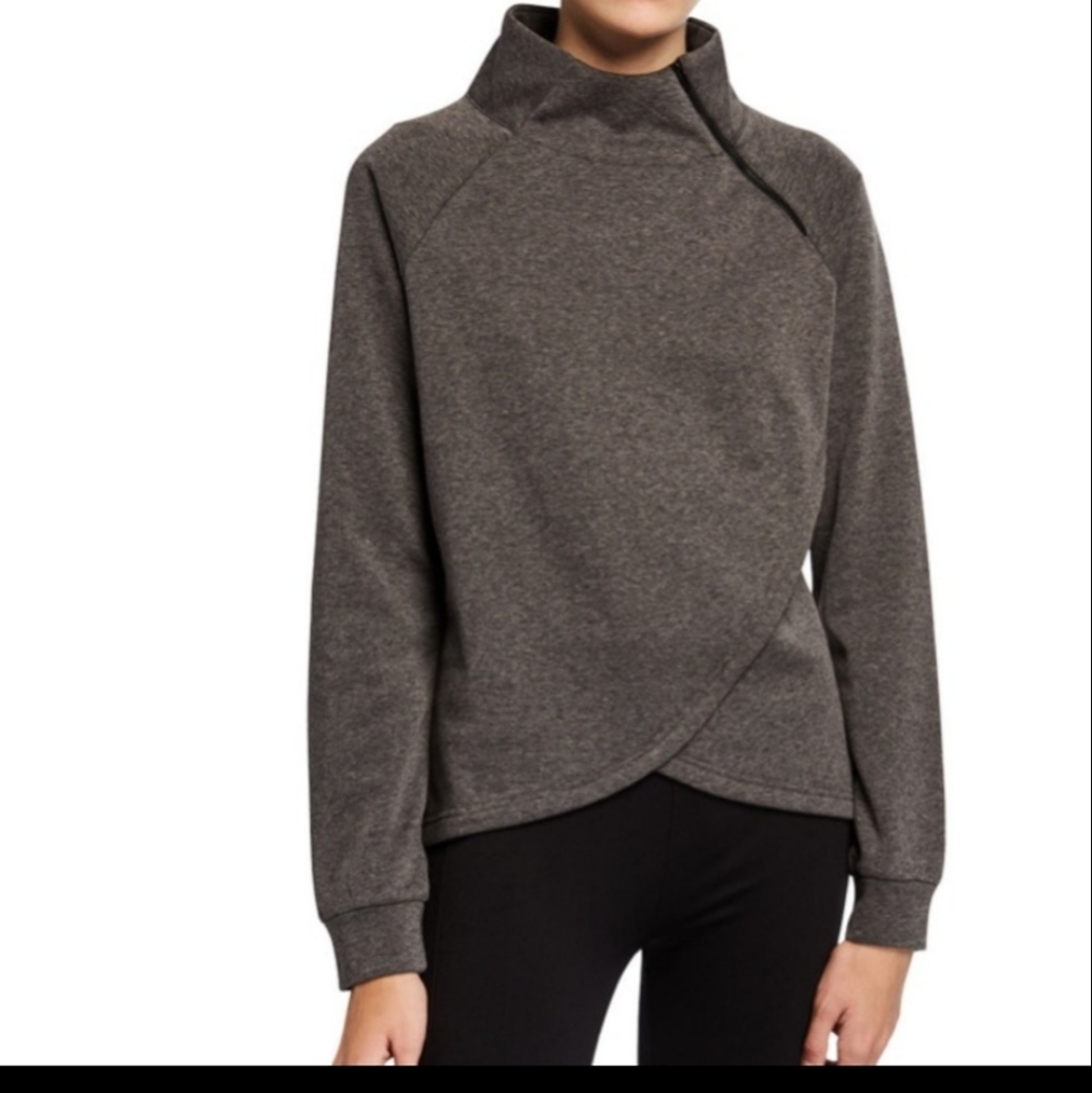 Tahari Sport Side Zip Sweatshirt